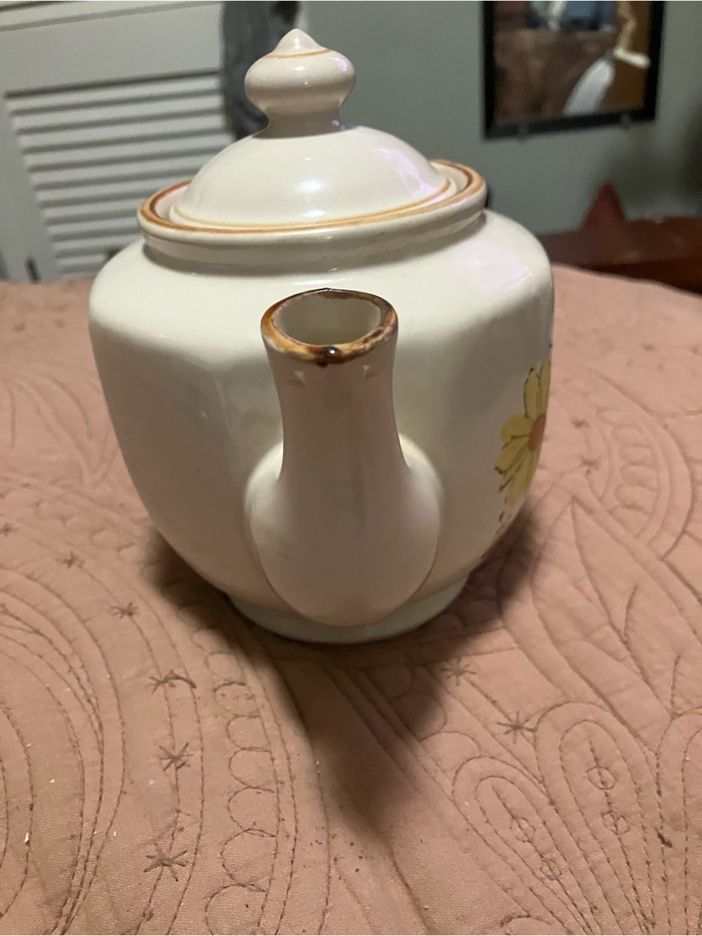 Vintage Jl Stonecrest Stoneware Teapot - Picture 4 of 9